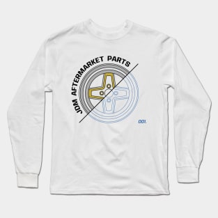 Gold JDM Wheels V2 Long Sleeve T-Shirt